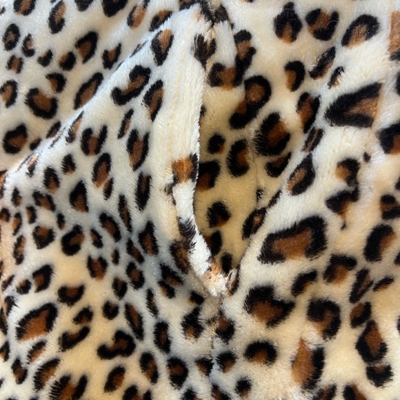 Leopard Print Faux‎ Fur Coat Small - Picture 8 of 8